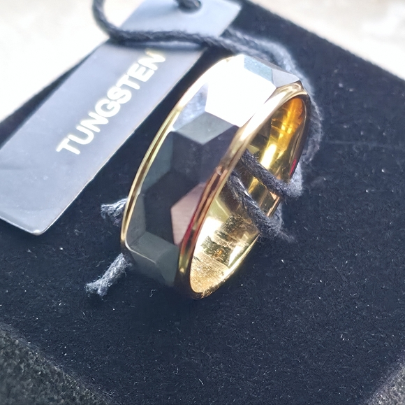 New Silver & Gold Tungsten Rin Size 11 - Picture 3 of 7